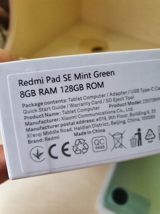 Планшет Redmi Pad se 8/128 mint green