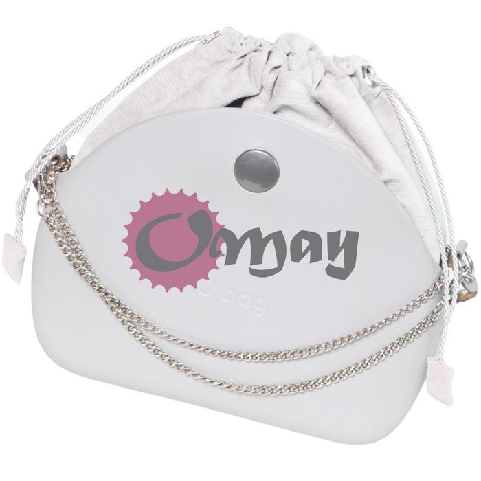 organizer OBAG MOON LIGHT Komin Welur szary jasny 2 kieszenie OMAY