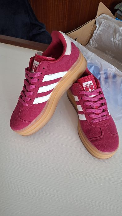 Adidas gazelle bold wild pink