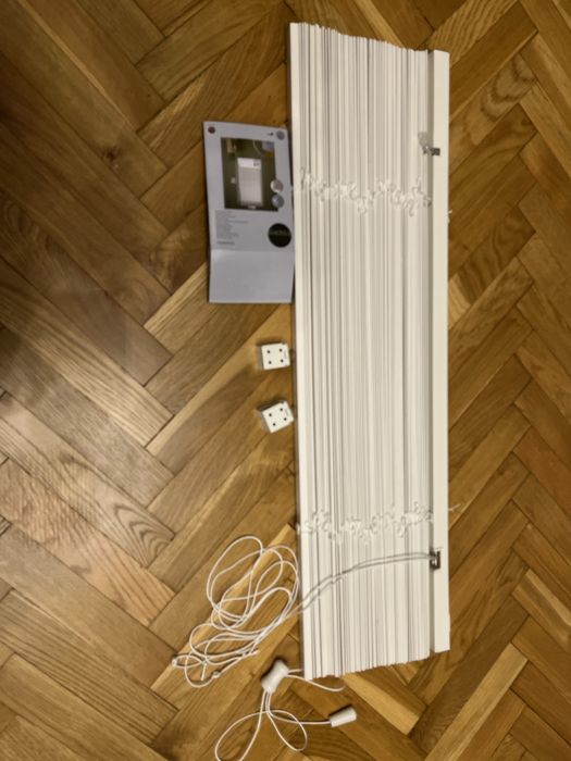 Nowa żaluzja drewniana 80x 150 cm biała 27 mm Inspire