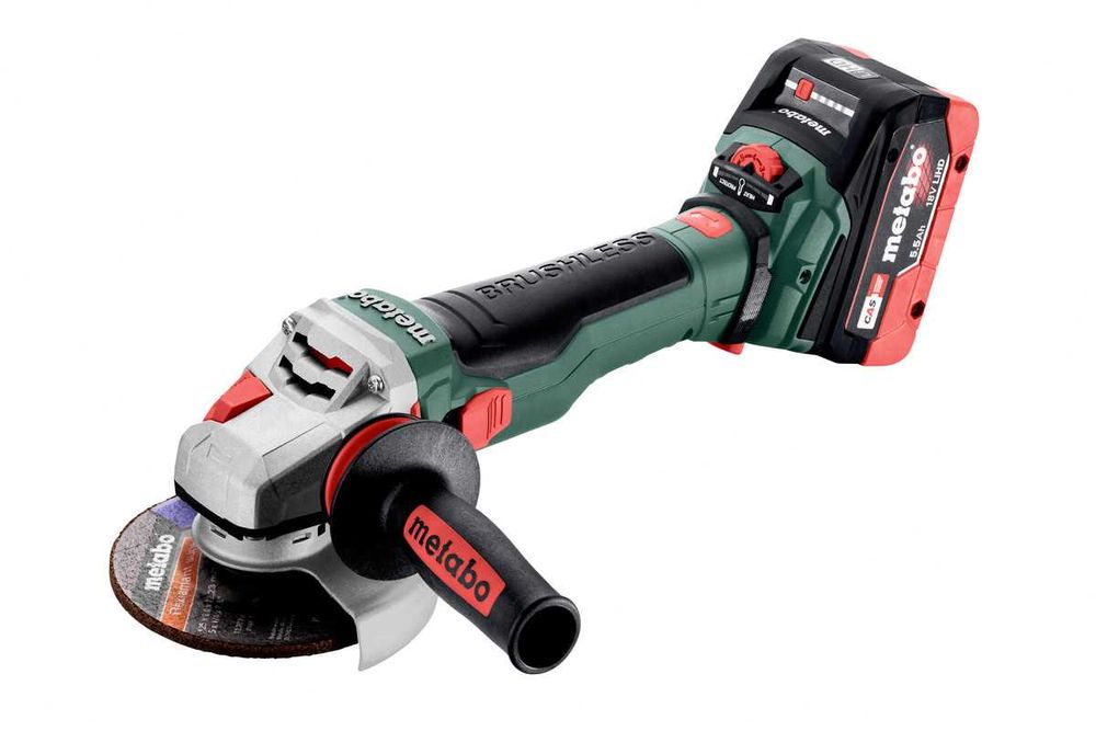 Akum Szlifierka Kątowa Metabo WVB 18 LTX BL 11-125 Quick 2x5,5Ah