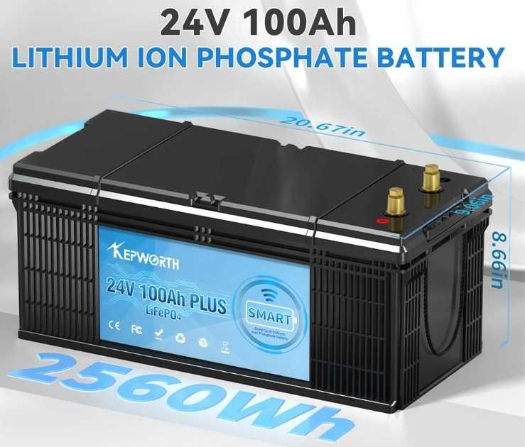 Kit Solar Bateria LifePo4 2560wh + Inversor Hibrido 4200W 24V