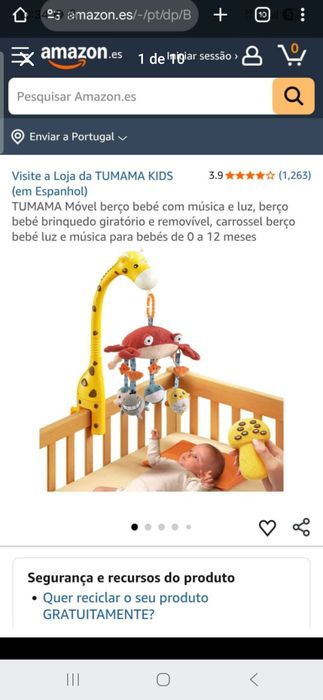 Mobile berço/next to me