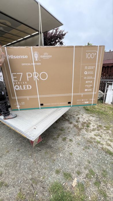 Sprzedam Tv qled hisense 100e7nq pro 100” 4k 144hz vidaa u7 2024r