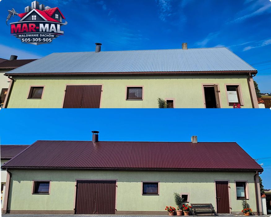 Malowanie natryskowe dachów Kutno mycie kostki. Krośniewice łowicz