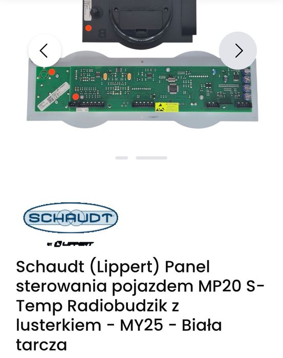 Panel sterowania pojazdem MP20 S/temp/radio budzik Dethleffs