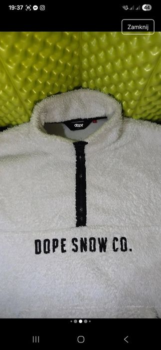 Bluza Polar Dope śnieżna biel M
