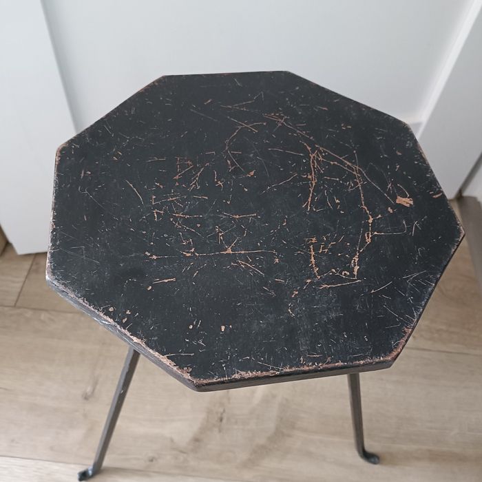 Taboret kwietnik krzesło metalowe nogi