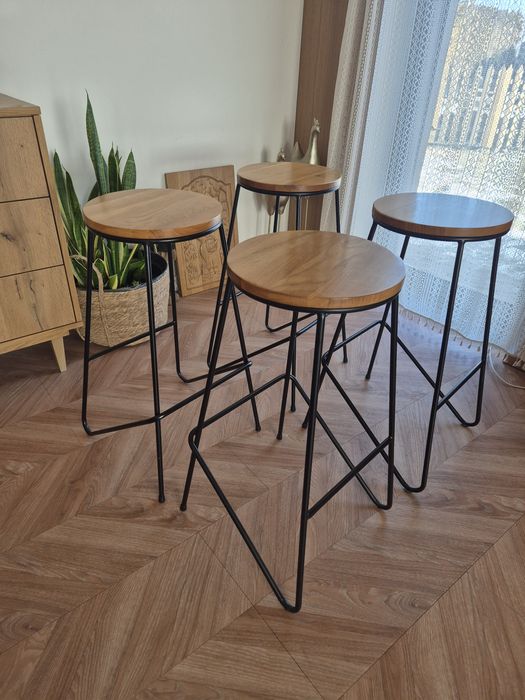 Stołek barowy hoker barowy 4 szt.