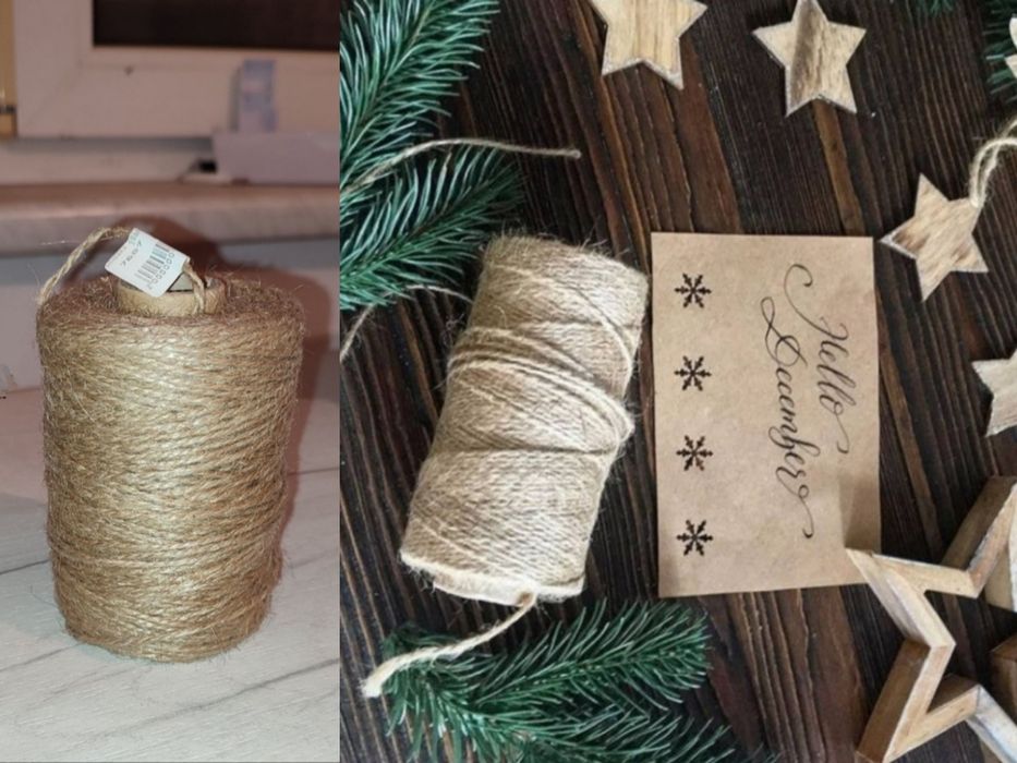 Джутовая веревка 195 грамм, новая