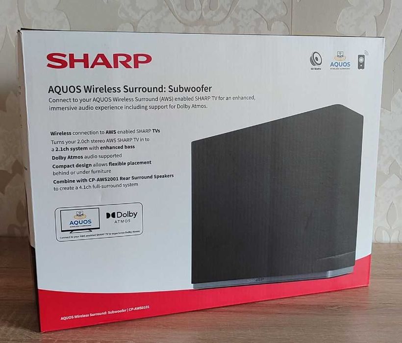 Subwoofer Sharp CP-AWS0101 AQUOS Wireless Surround - NOWY