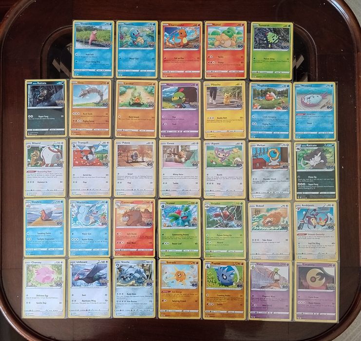 Coleção de cartas Pokemon/Pokémon GO
