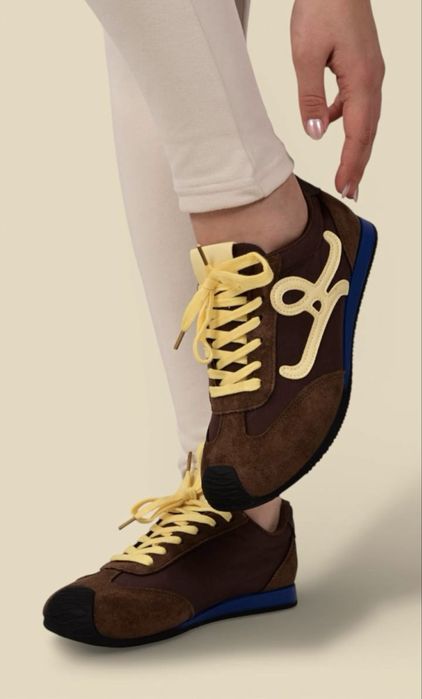 шоколадні комбіновані кросівки