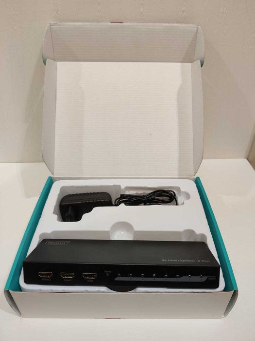 HDMI ресивер Відеосплітер DIGITUS HDMI (INx1 – OUTx8) 4K UHD
