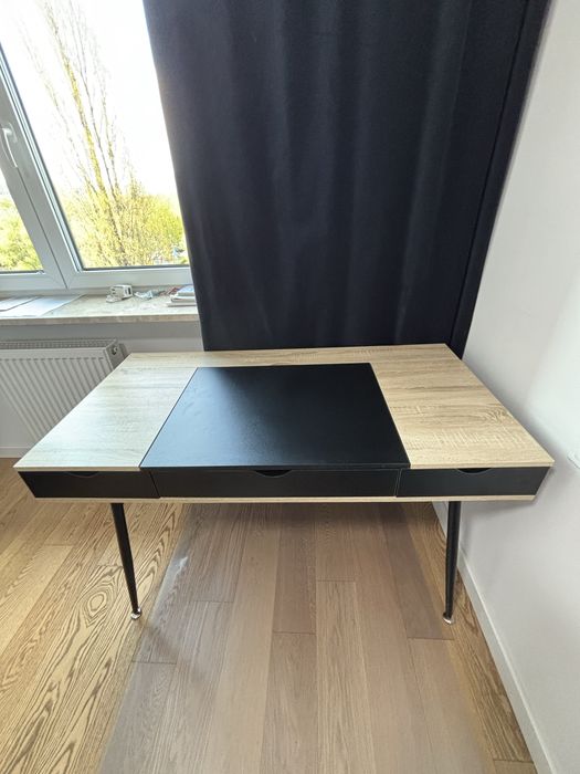 Biurko loft dąb sonoma/czarne 120x60 Warszawa szuflady