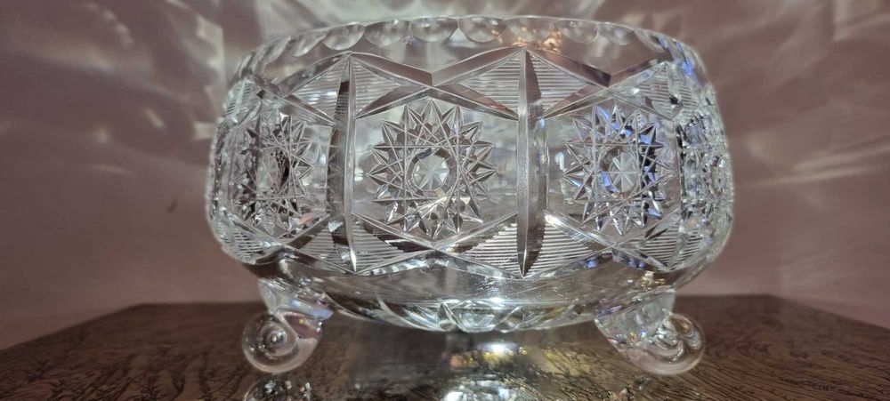 Kryształy, wazony PRL - 10szt.