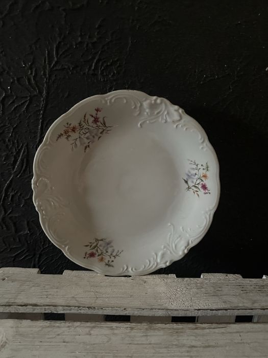 Talerz duzy porcelanowy obiadowy porcelana Wawel retro prl vintage