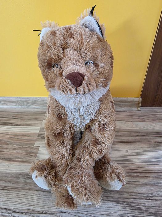 IKEA SKOGSDUVA Pluszak Maskotka Ryś 63 cm Przytulanka Jak Nowa