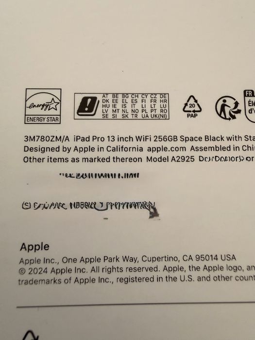 Ipad Pro 13 M4 256GB wifi gwar ubezpieczenie 02-2028