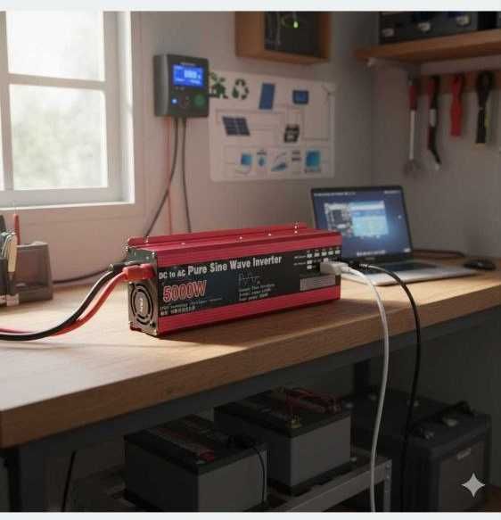 Инвертор 5000W 24V/220V DC/AC ЧИСТЫЙ СИНУС КОТЕЛ Холодильник