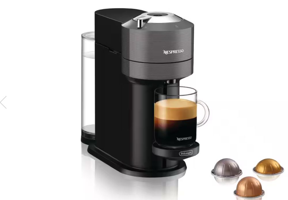 Máquina Vertoo Nespresso- preta e prateada
