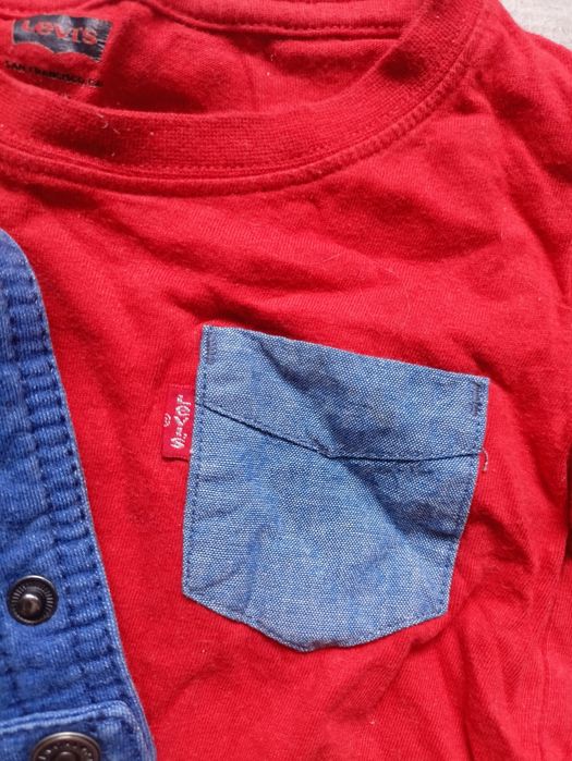 Zestaw 3 rzeczy dla chłopca na 12/18 miesięcy bluza levis
1. Kombinez