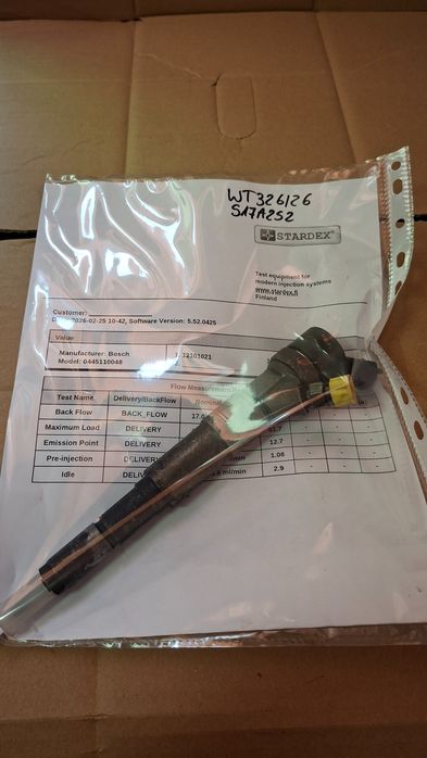 Wtryskiwacz Bmw M57 Bosch 0445110048 Wydruk