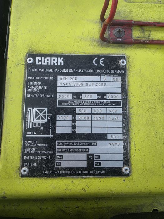 Wózek widlowy Clark GPM 20S