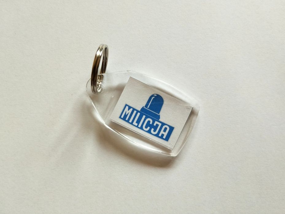 Brelok Milicja z kogutem