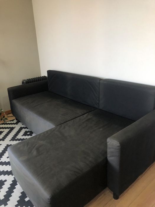 Sofa preto grande