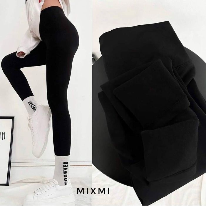 Зимові утеплені (фліс) лосіни рубчик, висока посадка. Якість.Туреччина