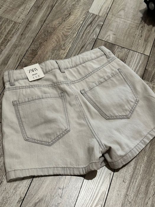 Джинсові шорти спідниця zara сірі, розмір S