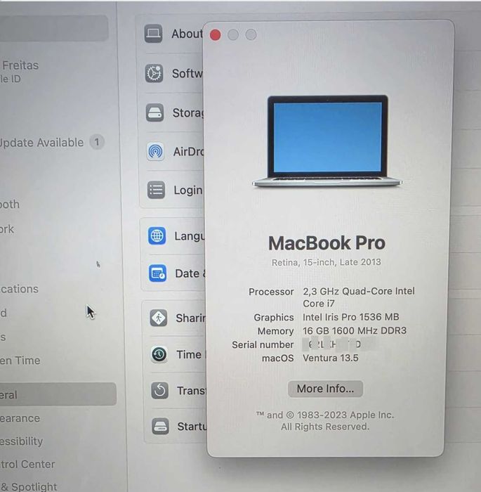 MacBook Pro 15 Retina - Intel Core i7 16GB RAM 500GB| Bateria Excelente