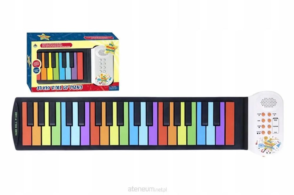 178108 PIANINKO ZWIJANE KOLOROWE KEYBOARD ORGANY ARTYK. Artyk