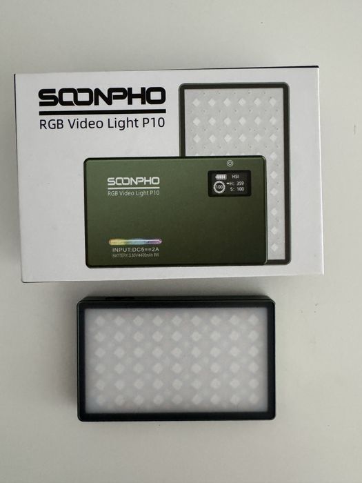 Painel de Luz Soonpho RGB Video Light P10 + Suporte SmallRig