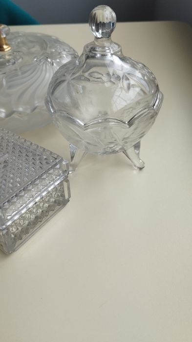 Conjunto de 3 caixas lindas com tampa, ideais para porta jóias. Todas