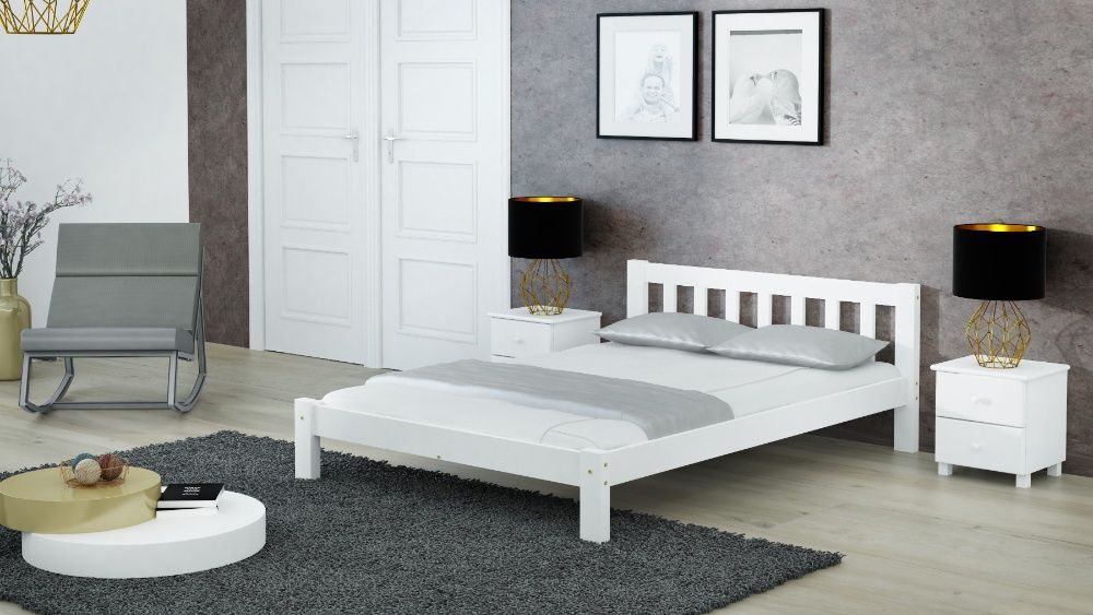 Meble Magnat łóżko drewniane sosnowe Ofelia 140 kolory różne wymiary