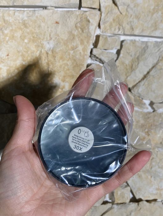 Espelho de aumento 30x ideal para makeup