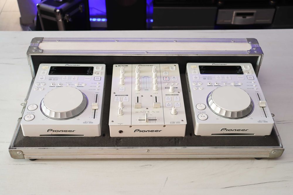 Pioneer DJ Zestaw CDJ 350 DJM 350 Case White Gwarancja