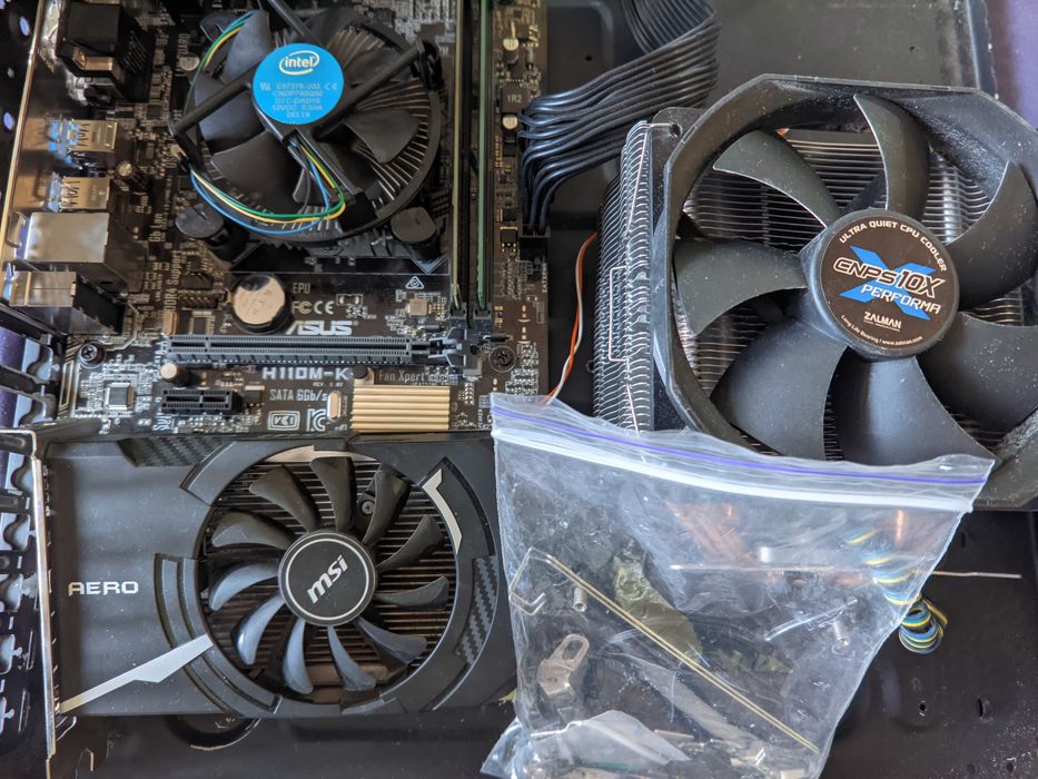 Комплект 1151  H110M-K+Intel Core i5-6400 Zalman CNPS10X Performa+DDR4 16гб