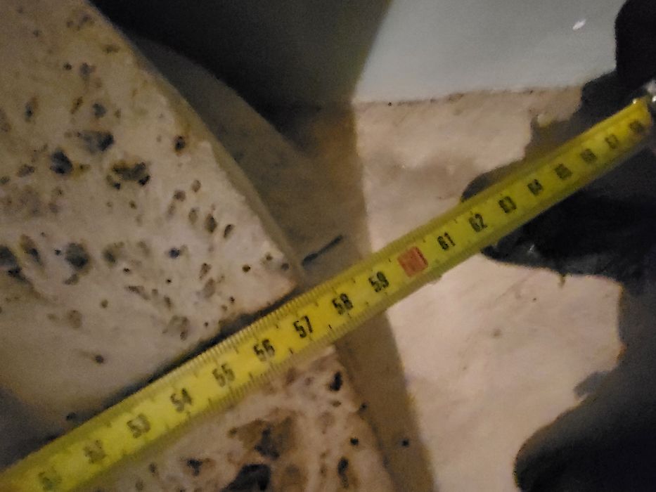 Donica trawertyn beż średnica 58cm wys.48cm