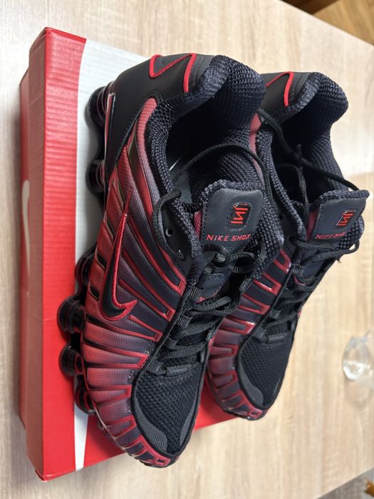 Nike Shox TL Black University Red Gradient