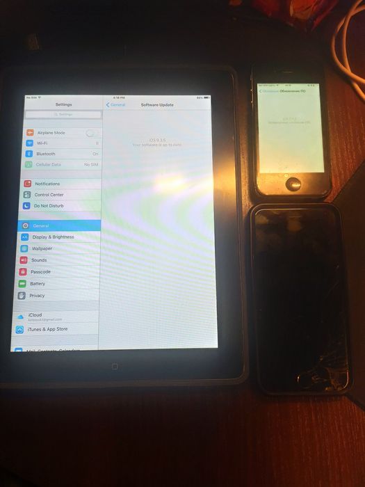Ipad 2 + Iphone 4 + Iphone 6s