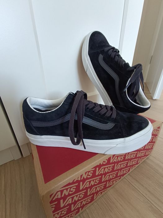 Buty trampki tenisówki Vans Old Skool Pig Suede Nine Iron