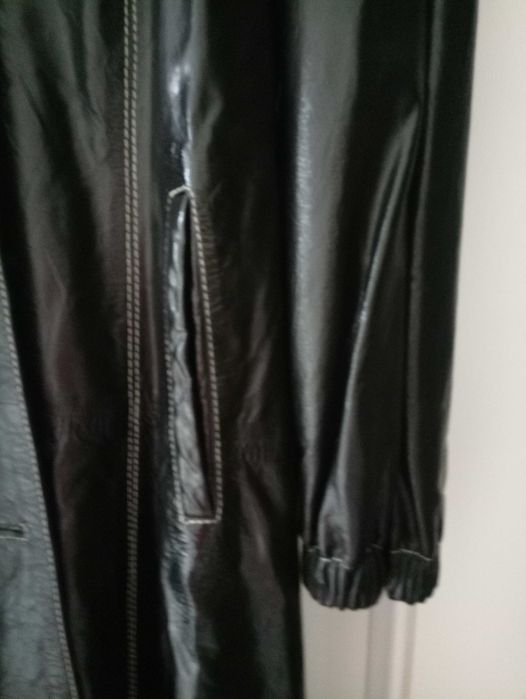 Кожаный ПЛАЩ новый