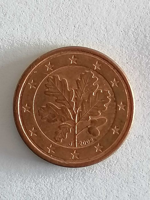 Moedas de 1 cêntimo A/F/D/G/J/-2002 Alemãs raras TROCA