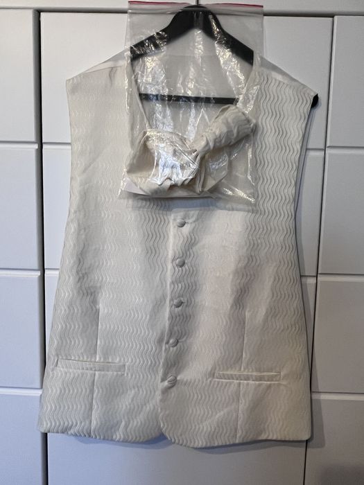 CZAKO BYTOM - Kamizelka ślubna + dodatki XL/XXL BDB