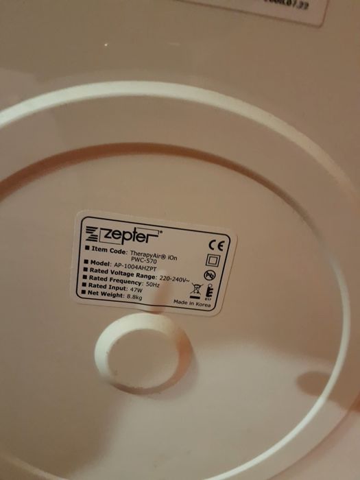 Очиститель воздуха с ионизатором Therapy Air Ion Zepter