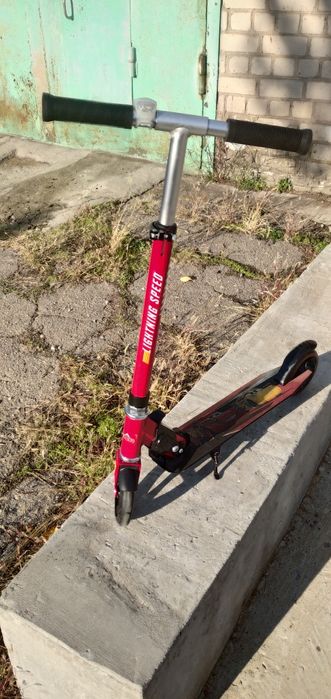 Двухколесный самокат "Cars", (Тачки)