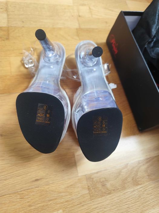 Sandałki Pleaser Adore 708 Clear Nowe